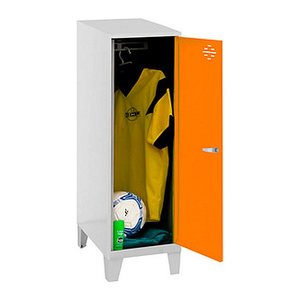 Simonrack Spind SIMONLOCKER DISM SINGLE grau, orange 8425437120282, 1 Schließfach 30,0 x 50,0 x 101,5 cm