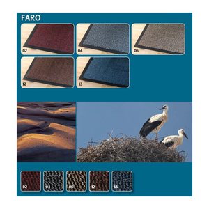 Mercury Fußmatte Faro blau 40,0 x 60,0 cm