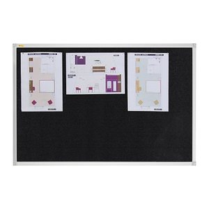 FRANKEN Pinnwand X-tra!Line 60,0 x 45,0 cm Textil schwarz