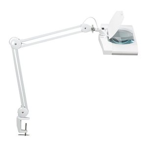MAUL MAULvitrum LED Lupenleuchte weiß 7 W mit Tischklemme