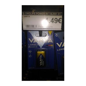 VARTA Batterie LONGLIFE Power Alkali-Mangan E-Block 9,0 V, 1 St.