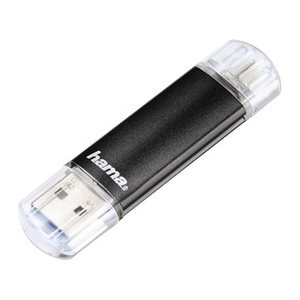 hama USB-Stick Laeta Twin schwarz 32 GB, 1 St.