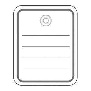 HERMA Hängeetiketten weiß 40,0 x 50,0 mm mit Öse, Faden und Splint, 1.000 St.