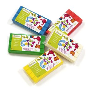 Avenue Mandarine Knete Super Softy farbsortiert, 5 Farben je 0,5 kg