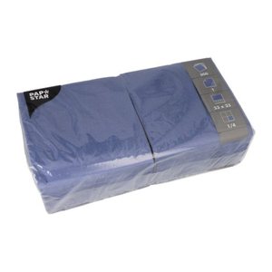 PAPSTAR Servietten dunkelblau 1-lagig 33,0 x 33,3 cm, 500 St.