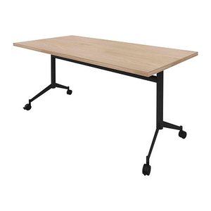 Quadrifoglio Mehrzwecktisch Pop-up ulme, dunkelgrau rechteckig, T-Fuß-Gestell grau, 160,0 x 80,0 x 74,0 cm