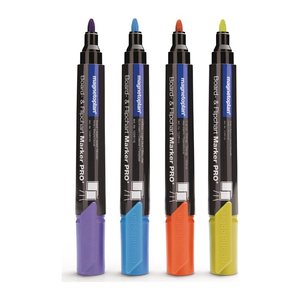 magnetoplan Pro+ Whiteboard- und Flipchart-Marker farbsortiert 1,5 - 3,0 mm, 4 St.