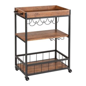 WENKO Etagenwagen Rustico braun 80,0 x 40,0 x 89,5 cm