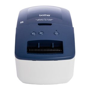 brother QL-600B Etikettendrucker weiß, blau