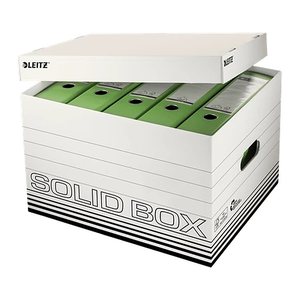 LEITZ Archivcontainer Solid weiß 45,0 x 34,6 x 30,5 cm, 10 St.