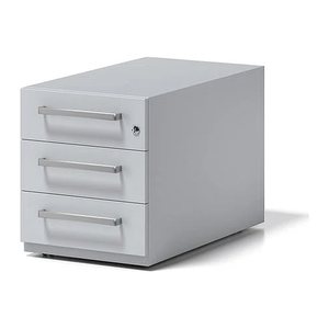 BISLEY Note Rollcontainer lichtgrau 3 Auszüge 42,0 x 77,5 x 49,5 cm