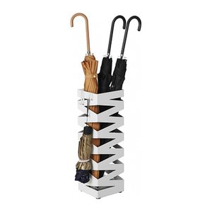 SONGMICS Schirmständer LUC16W weiß, Metall