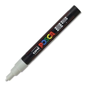 uni-ball POSCA PC-3M Acrylstift weiß 0,9 - 1,3 mm, 1 St.