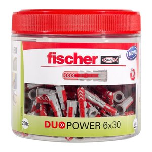 fischer DuoPower 6x30 Dose 2K 535981 Universaldübel Ø 6 mm x 30 mm, 200 St.