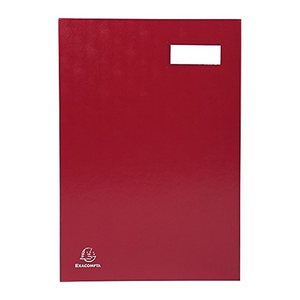 Exacompta Unterschriftenmappe 20 Fächer rot, 1 St.