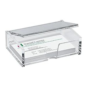 SIGEL Visitenkartenbox glasklar, für bis zu 80 Visitenkarten