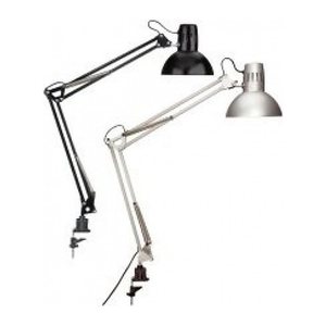MAUL MAULstudy Schreibtischlampe silber mit Tischklemme