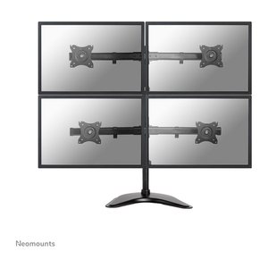 Neomounts Monitor-Halterung NM-D335D4 schwarz für 4 Monitore, Tischständer