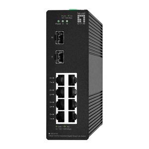 LevelOne Industr.Switch 8xGE/2xSFP/IP30 Hilbert SL managed