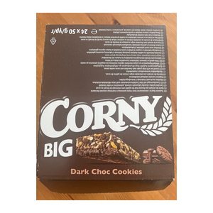 CORNY BIG dunkle Schoko-Cookies Müsliriegel 24 Riegel, 24 St.