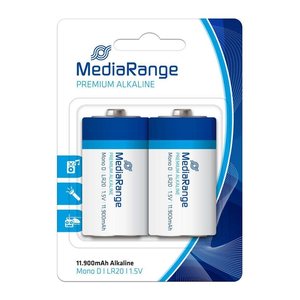 MediaRange Batterie Premium Mono D/LR20 1,5V 2Stk.