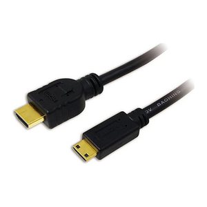 Logilink HDMI-Kabel Ethernet A -> mini St/St 1.00m sw
