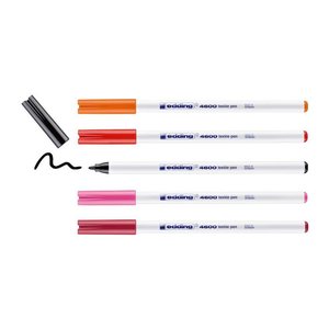 edding 4600 warm Textilmarker farbsortiert 1,0 mm, 5 St.
