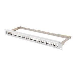 LANBERG 19" Patchpanel Blank 1U 24-Port FTP für Keystone gr