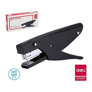 DELI Heftzange 30 Blatt schwarz