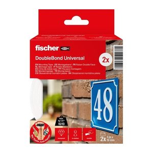 fischer DobleBond Universal Montageband 19,0 mm x 3,0 m, 2 St.