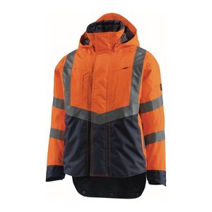 MASCOT® unisex Warnjacke Harlow orange, schwarzblau Größe 2XL