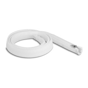 DELOCK Geflechtschlauch Reißverschl. hitzebest.1mx20mm weiß