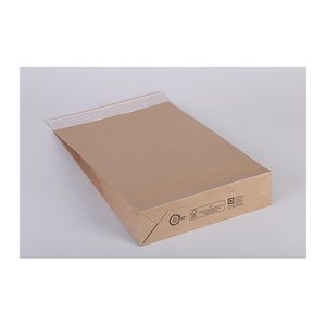 flexiPAK Faltentaschen classic Fixverschluss ca. DIN D4 ohne Fenster braun mit 5,0 cm Falte, 300 St.