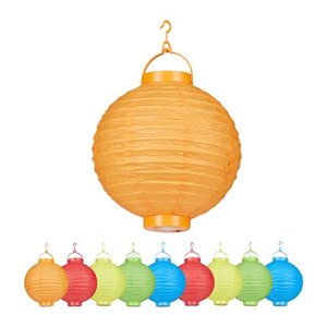 relaxdays LED Lampions bunt, 10 St.