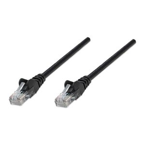 INTELLINET Patchkabel RJ45 U/UTP Cat5e 3.0m Hebelschutz schw
