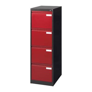 CP C 2000 Acurado Hängeregistraturschrank rubinrot, anthrazit 4 Schubladen 43,3 x 59,0 x 135,7 cm, 1 St.