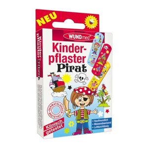 WUNDmed® Pflaster Pirat 02-077 bunt 1,9 x 6,3 cm, 10 St.