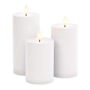 goobay LED-Kerzen weiß, 3 St.