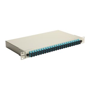 Equip LWL-Spleißkasten 24-Port SC-Duplex OM3 1U komplett gr