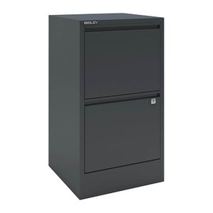 BISLEY Home Hängeregistraturschrank anthrazit 2 Schubladen 41,3 x 40,0 x 67,2 cm, 1 St.