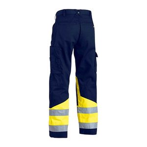 BLAKLÄDER® unisex Warnschutzhose 1564 marine, gelb Größe 46