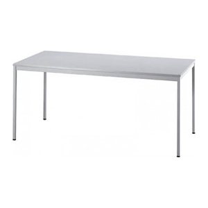 HAMMERBACHER Mehrzwecktisch lichtgrau rechteckig, Vierkantrohr grau, 160,0 x 80,0 x 72,0 cm