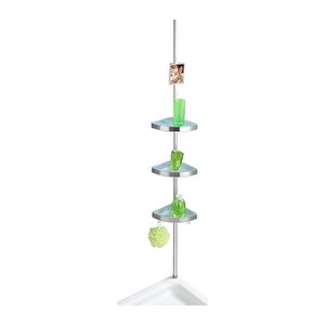 WENKO Teleskop-Duschregal Premium silber 27,5 x 20,0 x 70,0-260,0 cm