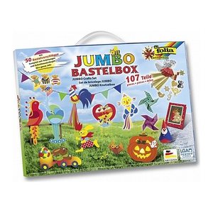 folia Bastelset JUMBO 107-tlg. mehrfarbig