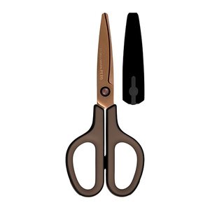 PLUS JAPAN Schere schwarz-braun 17,5 cm