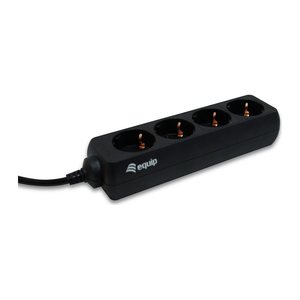 Equip Steckdosenleiste 4xSchuko->St.IEC320 C14 sw. Pla.