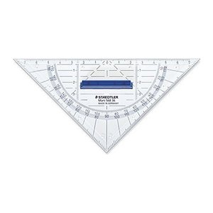 STAEDTLER Geodreieck 16cm P.styrol m.Griff tr