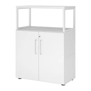 HAMMERBACHER Regalschrank FlexWall, VFW38T2RG/W/W/BS weiß 80,0 x 40,0 x 109,8 cm, 1 St.