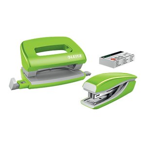 LEITZ Locher und Heftgeräte Set NeXXt WOW grün