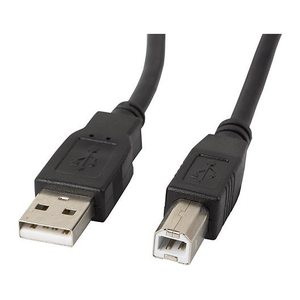 LANBERG USB-A(M)->USB-B(M) 2.0 Kabel 0,5m Ferrite sw